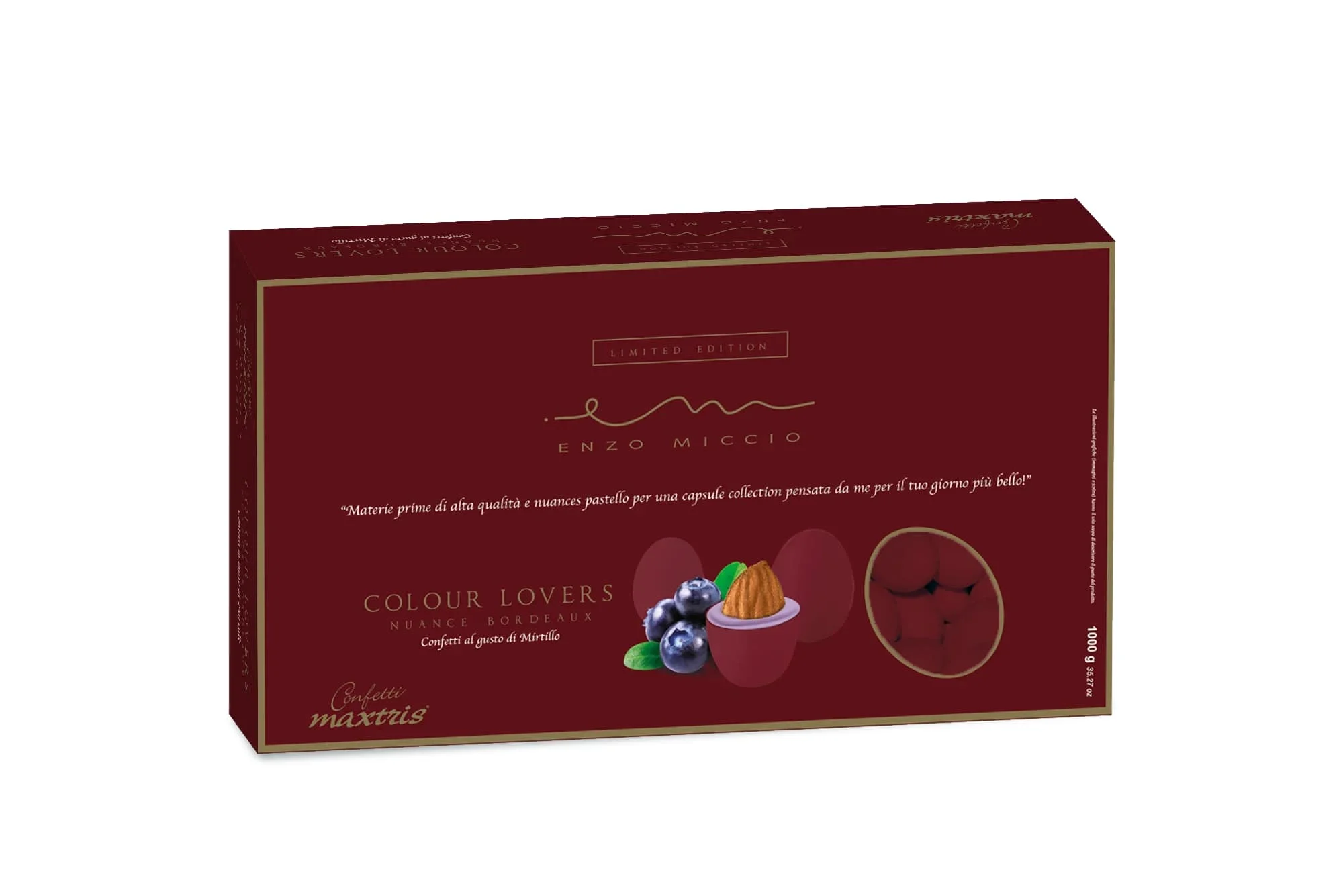 Maxtris Confetti Enzo Miccio Nuance Foresta Bordeaux Mirtillo 1 Kg