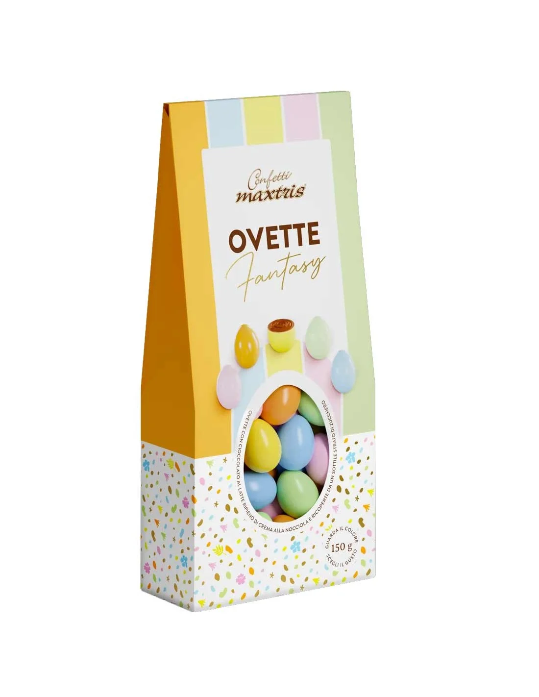 Maxtris Astuccio Ovette Soft Confettate Colorate 150 Gr