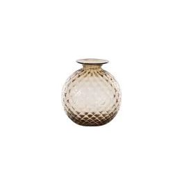 VASO MONOFIORE BALLOTON D.11 CM MOKA FILO ROSSO H.12,5 CM