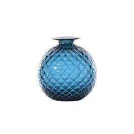 VASO MONOFIORE BALLOTON D.14 CM ORIZZONTE FILO ROSSO H.16,5 CM