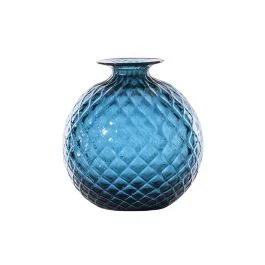 VASO MONOFIORE BALLOTON D.18 CM ORIZZONTE FILO ROSSO H.20,5 CM