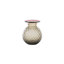 VASO BALLOTON FIORI D.11 CM TALPA-ROSSO H.13 CM