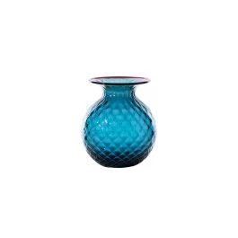 VASO BALLOTON FIORI D.11 CM ORIZZONTE-ROSSO H.13 CM