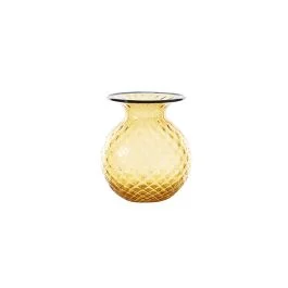 VASO BALLOTON FIORI D.11 CM AMBRA-ORIZZONTE H.13 CM