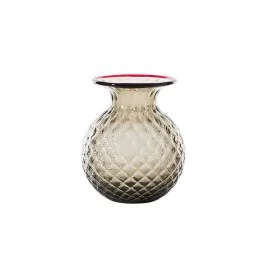 VASO BALLOTON FIORI D.14 CM TALPA-ROSSO H.16,5 CM
