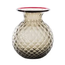 VASO BALLOTON FIORI D.21 CM TALPA-ROSSO H.24 CM