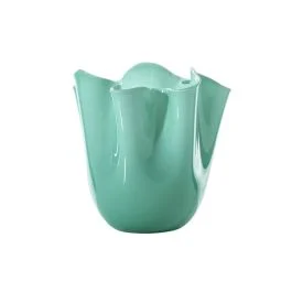 VASO FAZZOLETTO D.20 VERDE MENTA H.24 CM