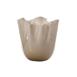 VASO FAZZOLETTO D.20 CM MOKA H.24 CM