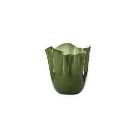VASO FAZZOLETTO OPALINO D.13,5 CM VERDE MELA H.13,5 CM