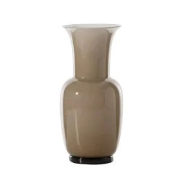 VASO OPALINO D.20 CM MOKA-LATTIMO H.42 CM