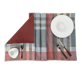 GITTE STRISCIA DOUBLE 50X140 100% COTONE AZZURRO