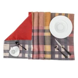 GITTE STRISCIA DOUBLE 50X140 100% COTONE BORDEAUX