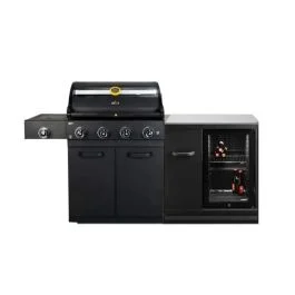 CONNECT CUCINA DA ESTERNO CON BBQ 4 FUOCHI E FRIGO