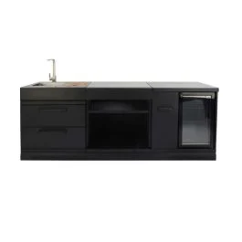 CONNECT CUCINA DA ESTERNO CON LAVELLO PIANO LAVORO E FRIGO