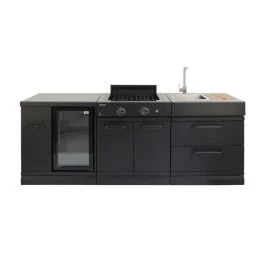CONNECT CUCINA DA ESTERNO CON LAVELLO PIANO COTTURA E FRIGO