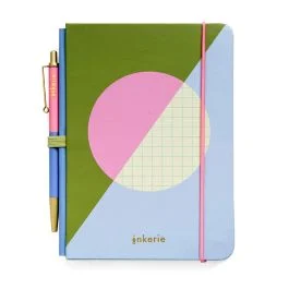 INKERIE GRID MINI NOTEBOOK & PEN