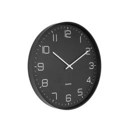 LOFTY OROLOGIO DA PARETE NERO OPACO