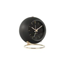 GLOBE OROLOGIO SVEGLIA NERO