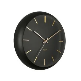 GLOBE OROLOGIO DA PARETE NERO
