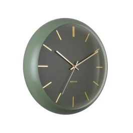 GLOBE OROLOGIO DA PARETE VERDE MUSCHIO