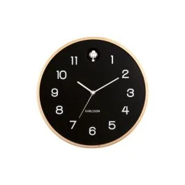 NATURAL CUCKOO OROLOGIO DA PARETE NERO