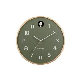 NATURAL CUCKOO OROLOGIO DA PARETE VERDE GIUNGLA