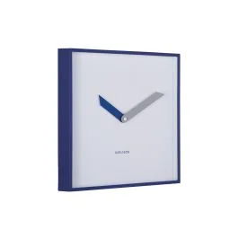 COOL RETRO CUADRADO OROLOGIO DA PARETE BLU COBALTO