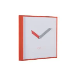 COOL RETRO CUADRADO OROLOGIO DA PARETE ROSSO SCARLATTO