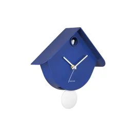 COOL RETRO CUCKOO OROLOGIO DA PARETE BLU COBALTO