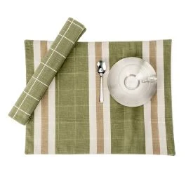 KARIN SET 2 TOVAGLIETTE DOUBLE 35X45 100% COTONE MILITARE