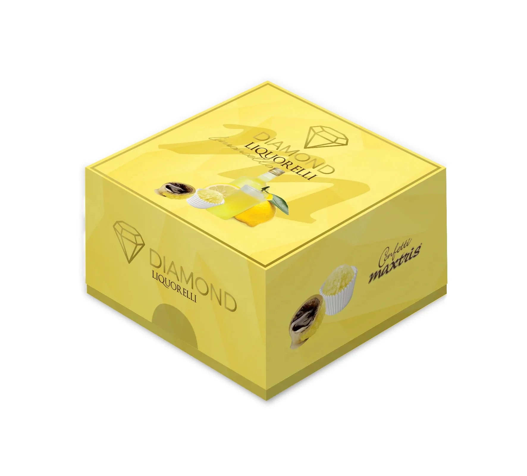 Maxtris Diamond Liquorelli Limoncello con Cioccolato Bianco 500 Gr