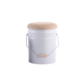 BUCKETS SGABELLO BIANCO GRANDE