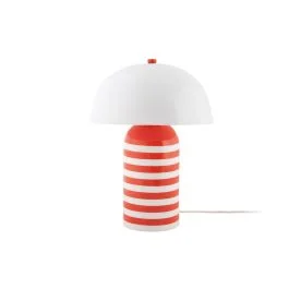 RAYADO RETRO LAMPADA DA TAVOLO ARANCIONE ACCESO E BIANCO