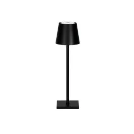 LAMPADA DA TAVOLO RICARICABILE NERA