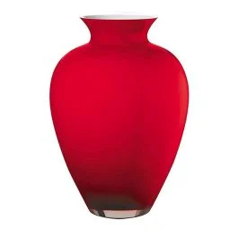 AURORA VASO H.38.5 CM OPALE/ROSSO