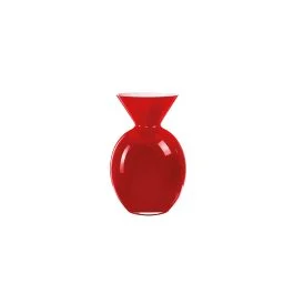PALLOTTINO VASO H.20 CM OPALE/ROSSO