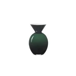 PALLOTTINO VASO H.20 CM OPALE/VERDE BOSCO