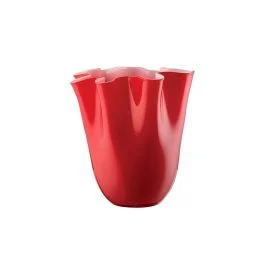 WAVE VASO H.31 CM OPALE/ROSSO