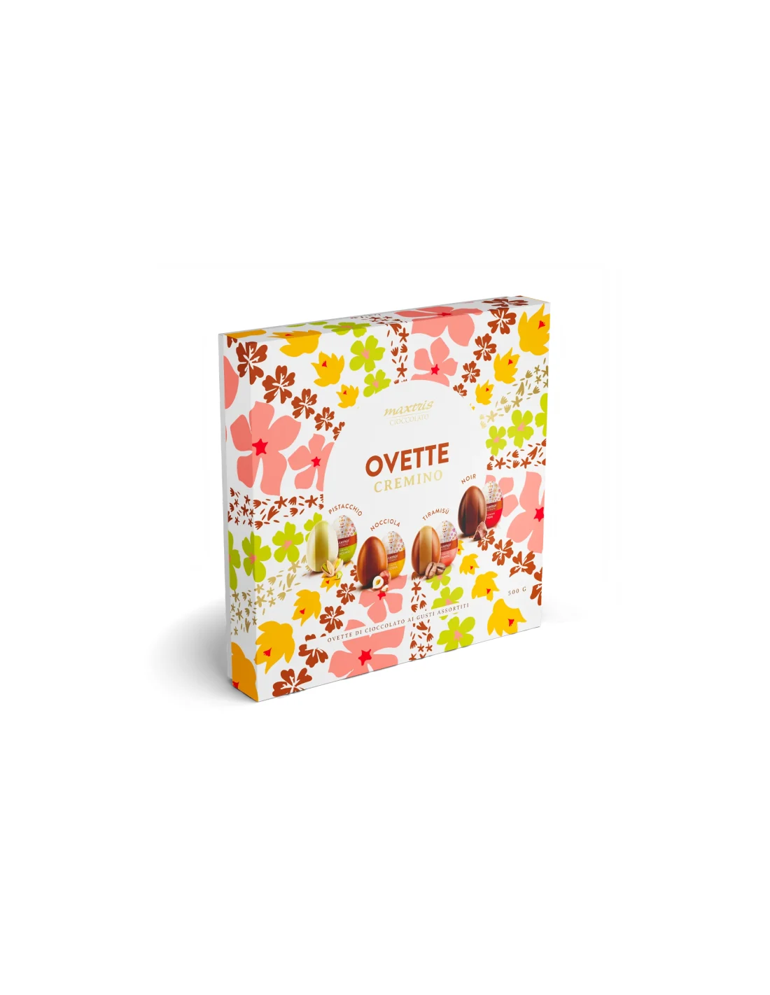 Maxtris Confezione Regalo Ovette Cremino Mix Stagnolate 500 Gr