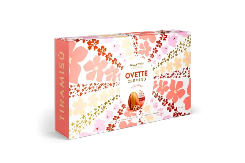 Maxtris Astuccio Ovette Cremino Tiramisù Stagnolate 300 Gr