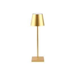 LAMPADA DA TAVOLO RICARICABILE ORO