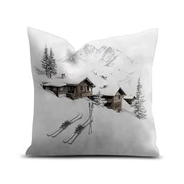 CUSCINO IN VELLUTO SOGLIO SKI 70X70 CM