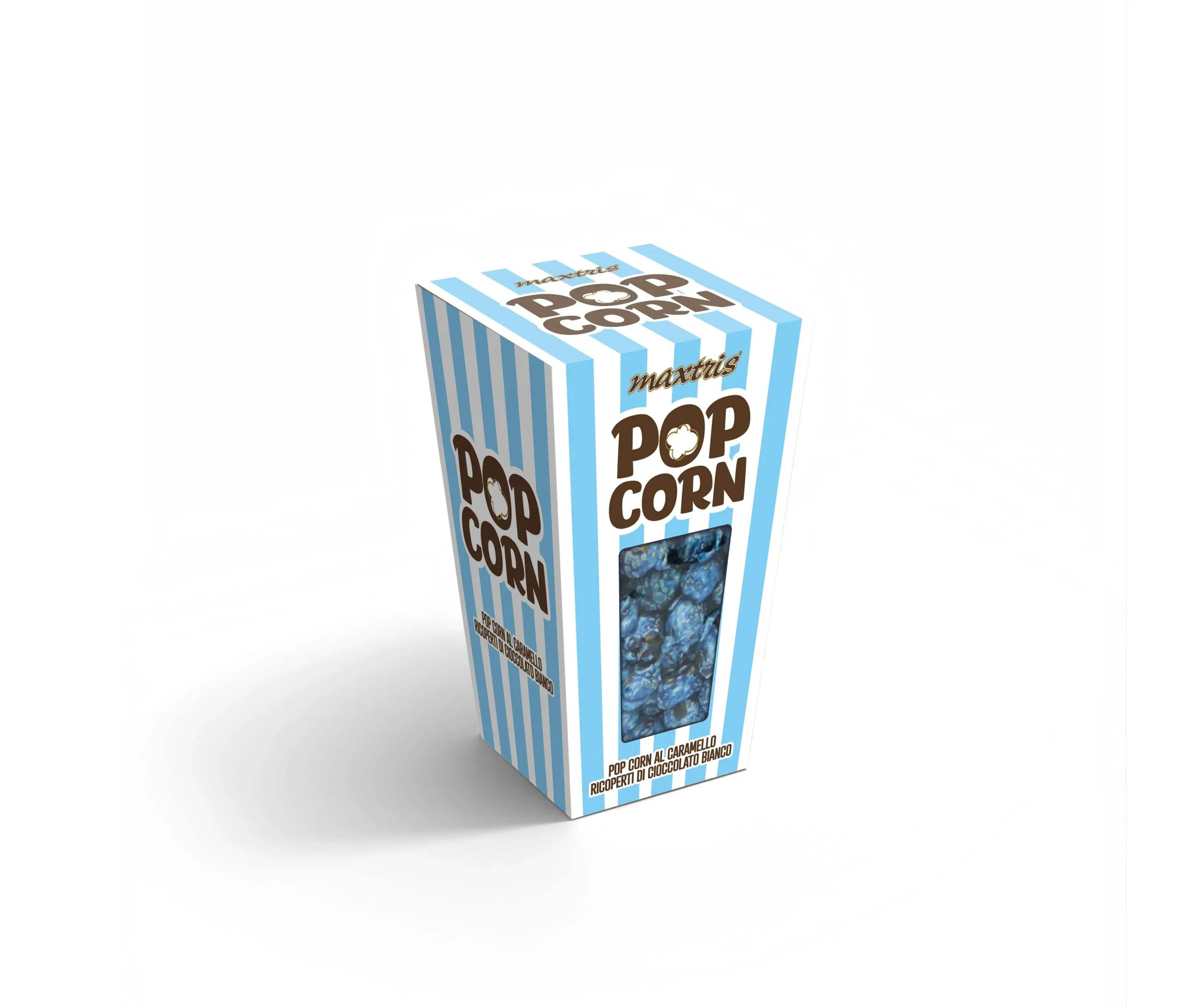 Maxtris Pop Ciock Celeste Ricoperto con Cioccolato Bianco 400 Gr
