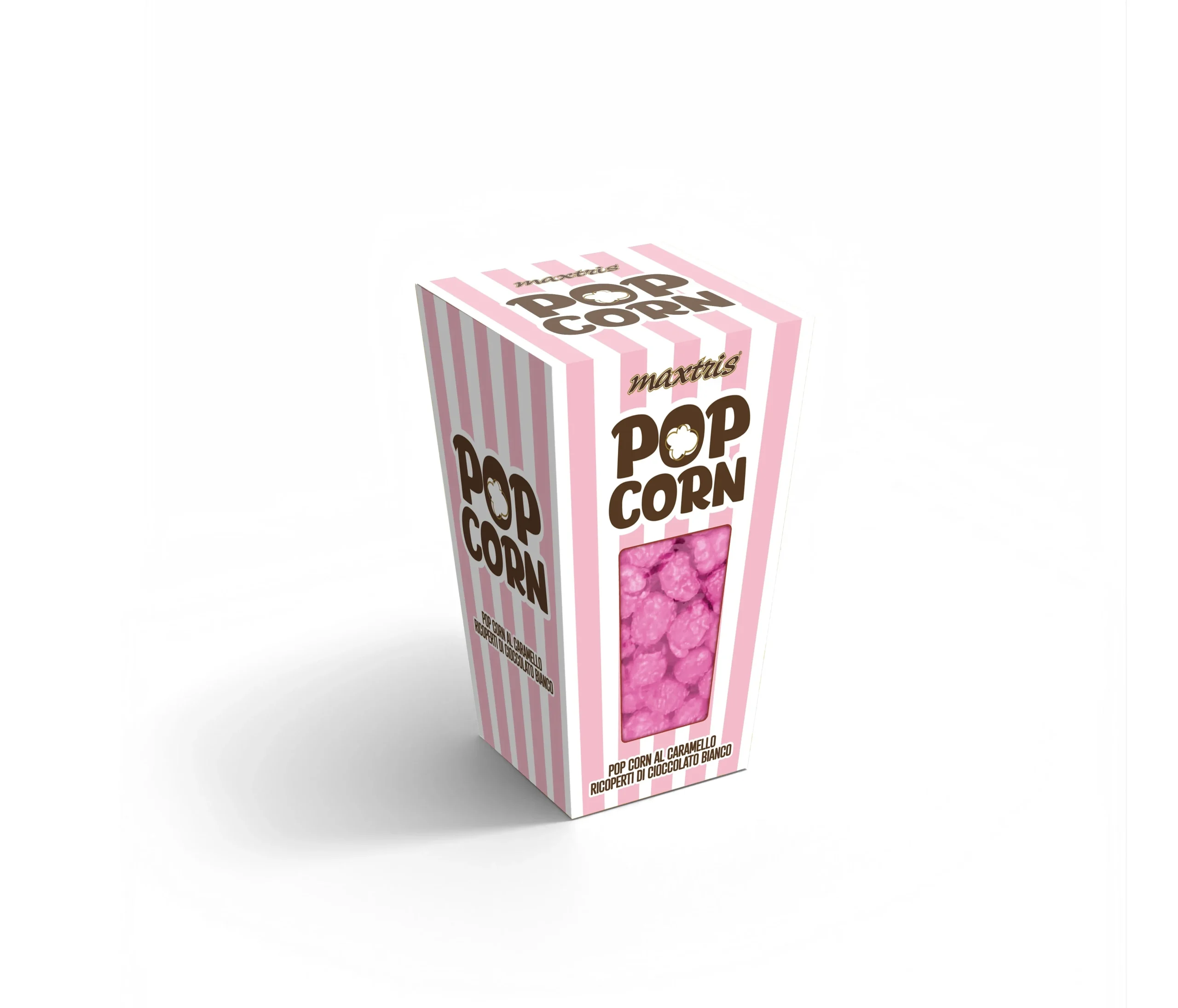 Maxtris Pop Ciock Rosa Ricoperto con Cioccolato Bianco 400 Gr