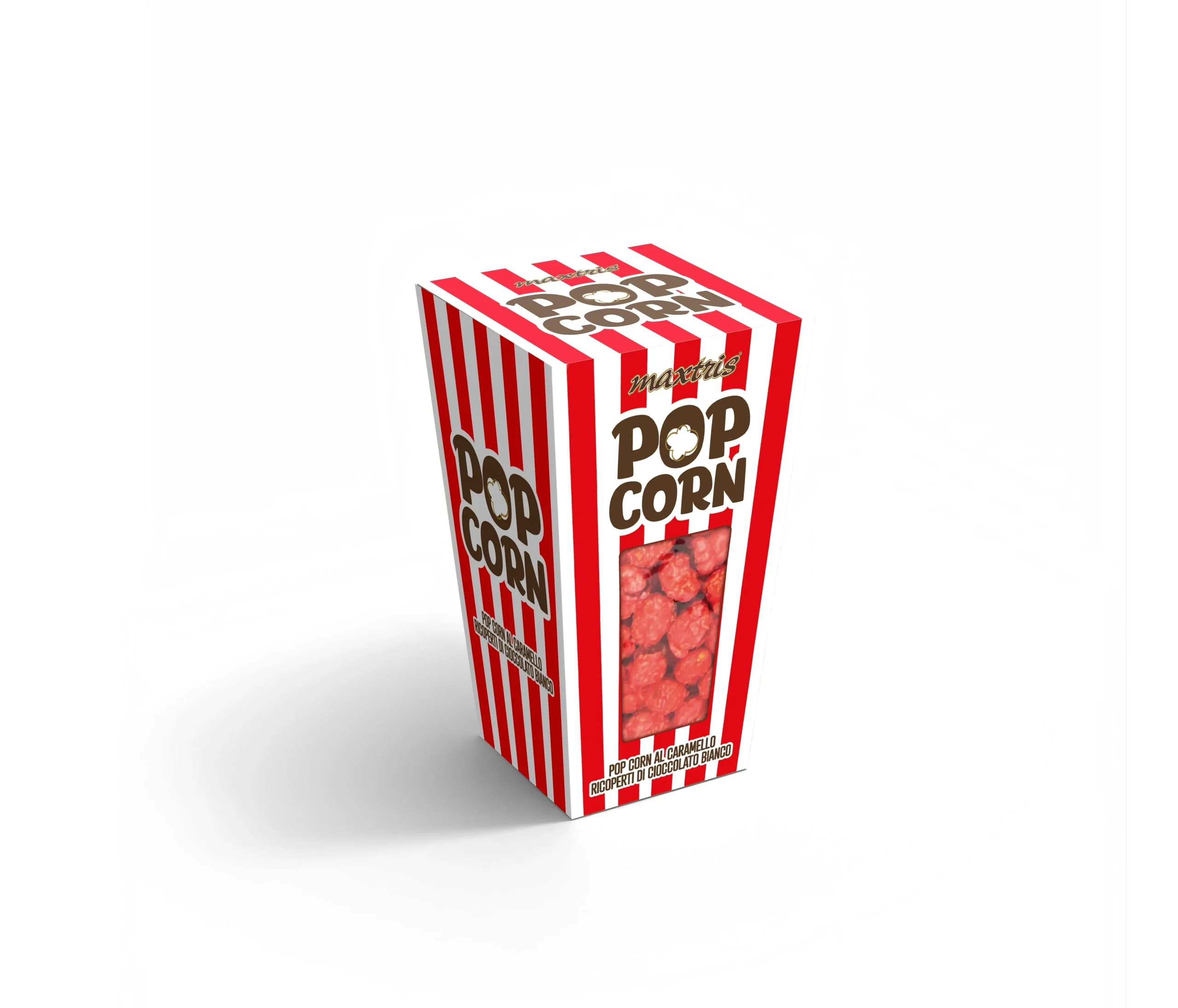 Maxtris Pop Ciock Rosso Ricoperto con Cioccolato Bianco 400 Gr
