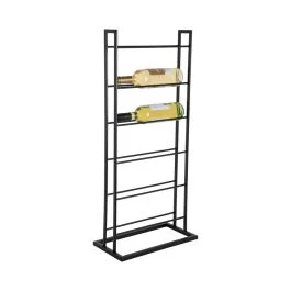 SINGLE FLOOR PORTABOTTIGLIE METAL NERO OPACO