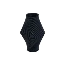 TWISTED RIB VASO H. 30 CM BLU SCURO