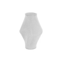 TWISTED RIB VASO H. 30 CM BIANCO
