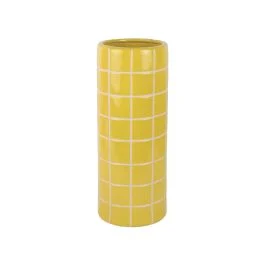 RETRO TILES VASO TONDO GRANDE GIALLO CITRINO