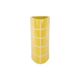 RETRO TILES VASO TRIANGOLARE MEDIO GIALLO CITRINO